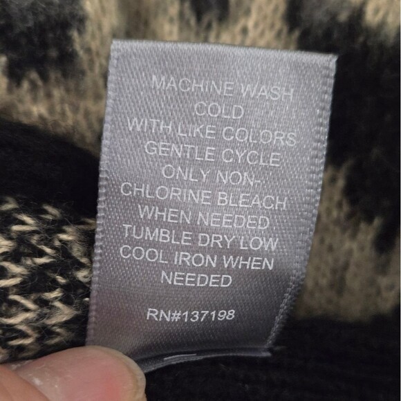 Marled Reunited Clothing Long Sleeve Duster Cardigan Sweater Animal Print Sz XS - Picture 7 of 8